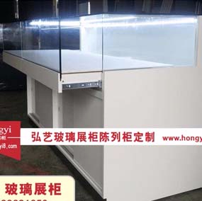 白色烤漆柜玻璃柜臺(tái)定做廠家