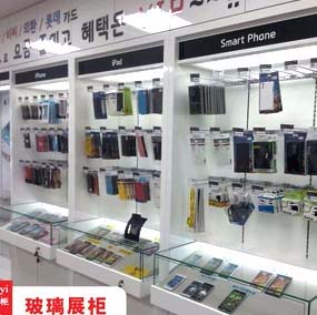 數(shù)碼類玻璃陳列展柜定做